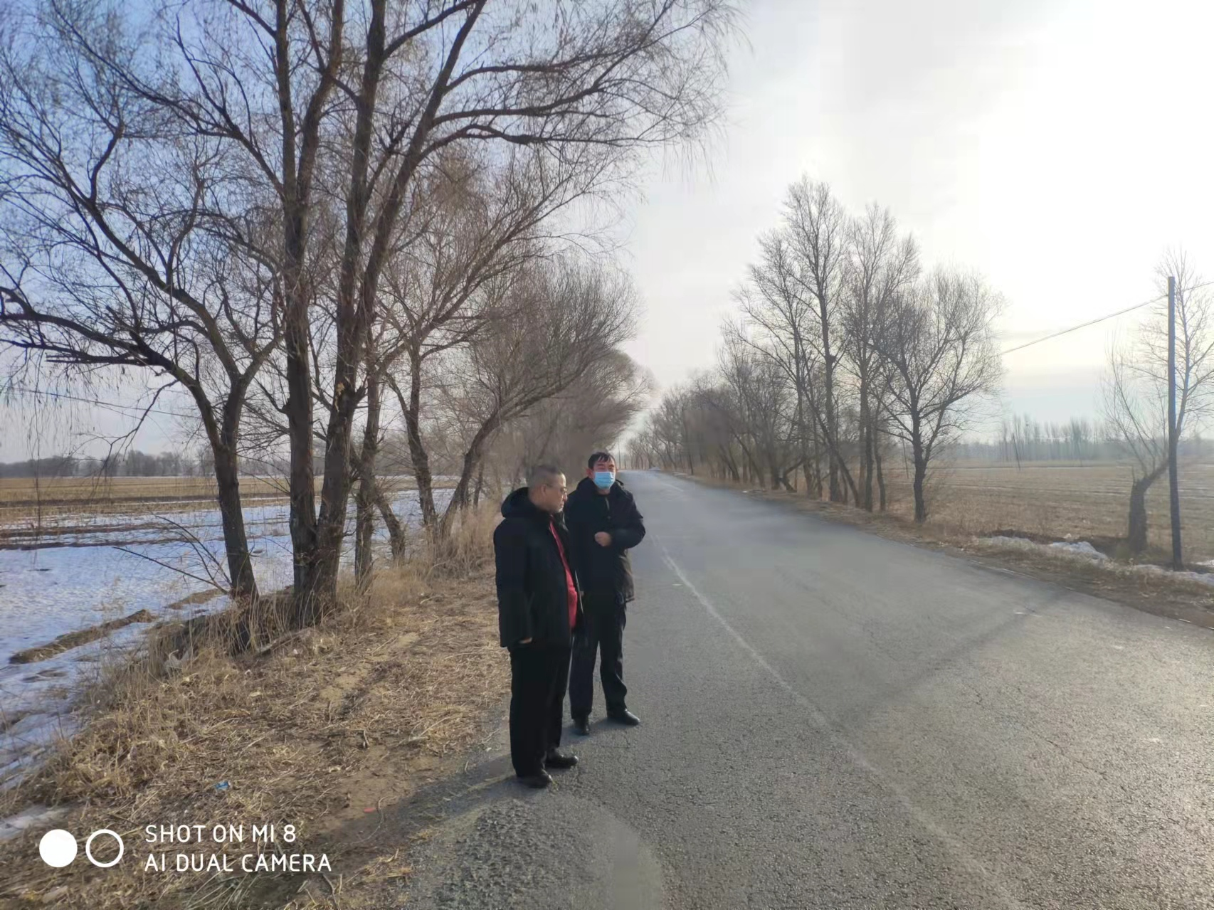 内蒙古自治区通辽市奈曼旗明仁苏木明仁村北公路两侧 林木林地